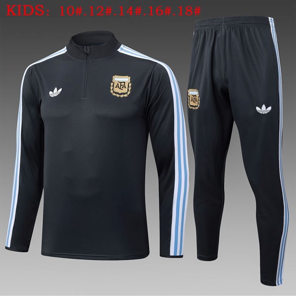 Ninos Sudadera De Training Argentina 2025-2026 Gris 5
